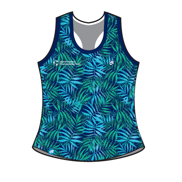 WTCF Green Jungle Bella Run Singlet