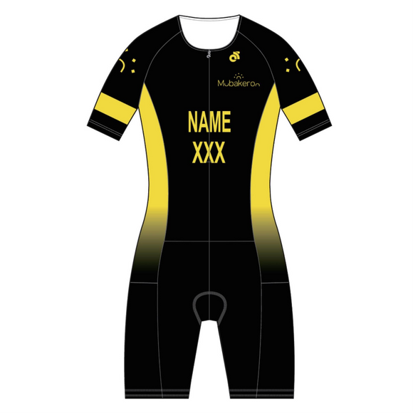 2025 Mubakeron TECH Aero Short Sleeve Tri Suit - Name & Country