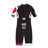 South Korea Performance Aero Short Sleeve Tri Suit - Name & Country