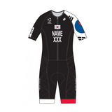 South Korea Performance Aero Short Sleeve Tri Suit - Name & Country