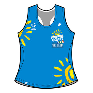 Sunshine Coast Bella Racerback Run Singlet (Yellow)