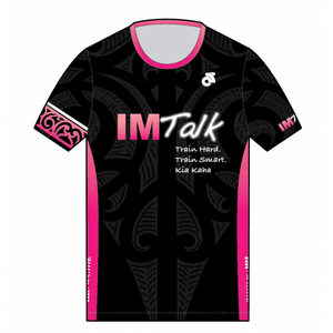 Camp IMTALK Pink Performance Run Top