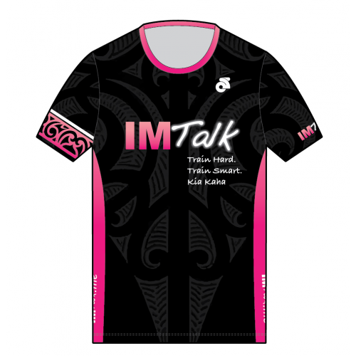 Camp IMTALK Pink Performance Run Top